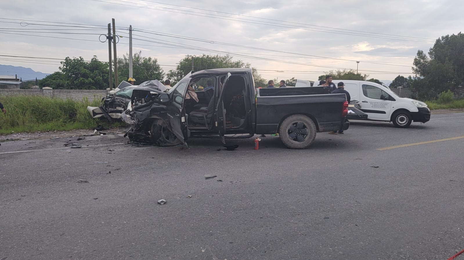 Mueren cuatro personas en choque frontal en carretera a Zacatecas