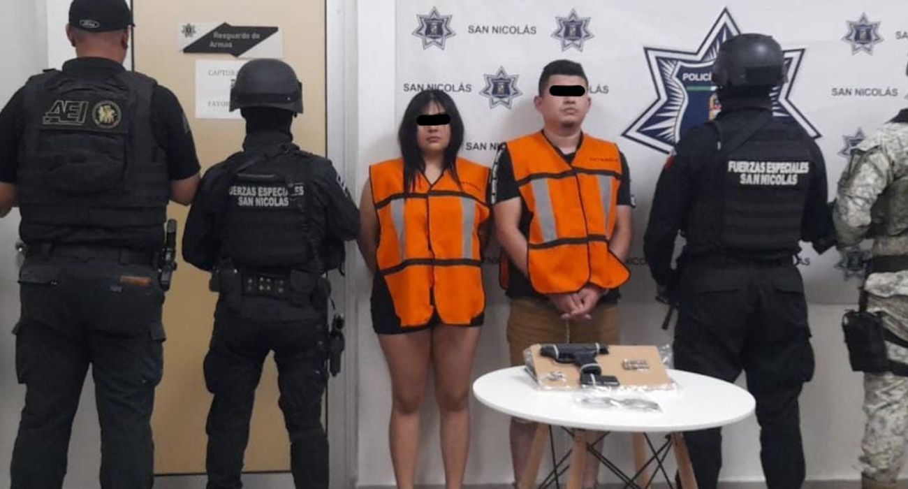 Detienen a dos con arma y cartuchos en San Nicolás