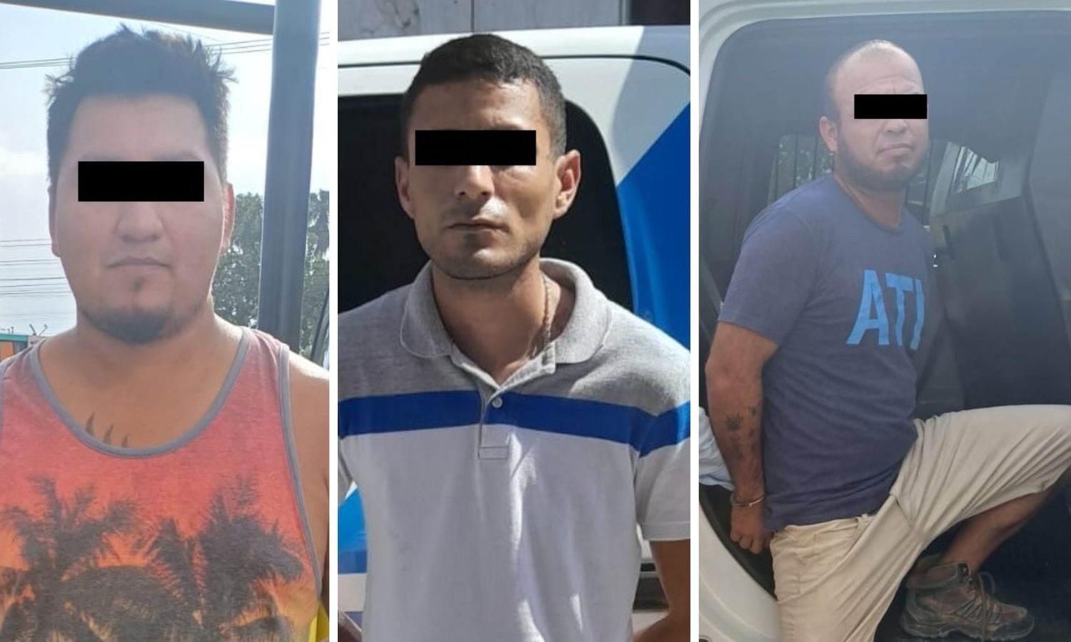 Detienen a tres hombres en vehículos con reporte de robo