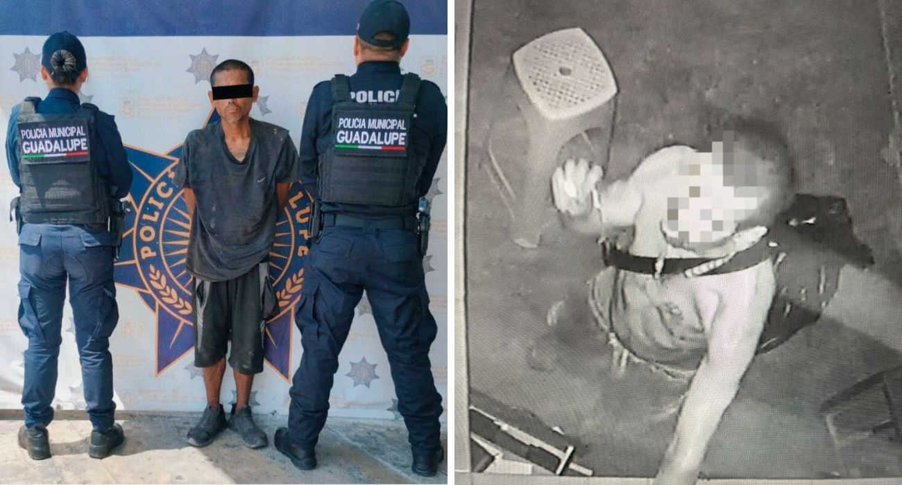 Detienen en Guadalupe a hombre por robos a escuela y negocio