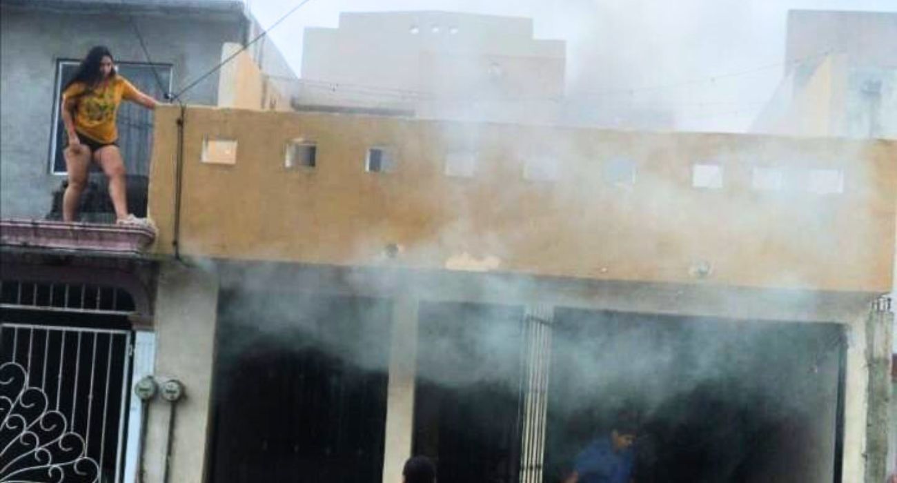 Se salvan de morir madre y sus hijas durante incendio en Altamira