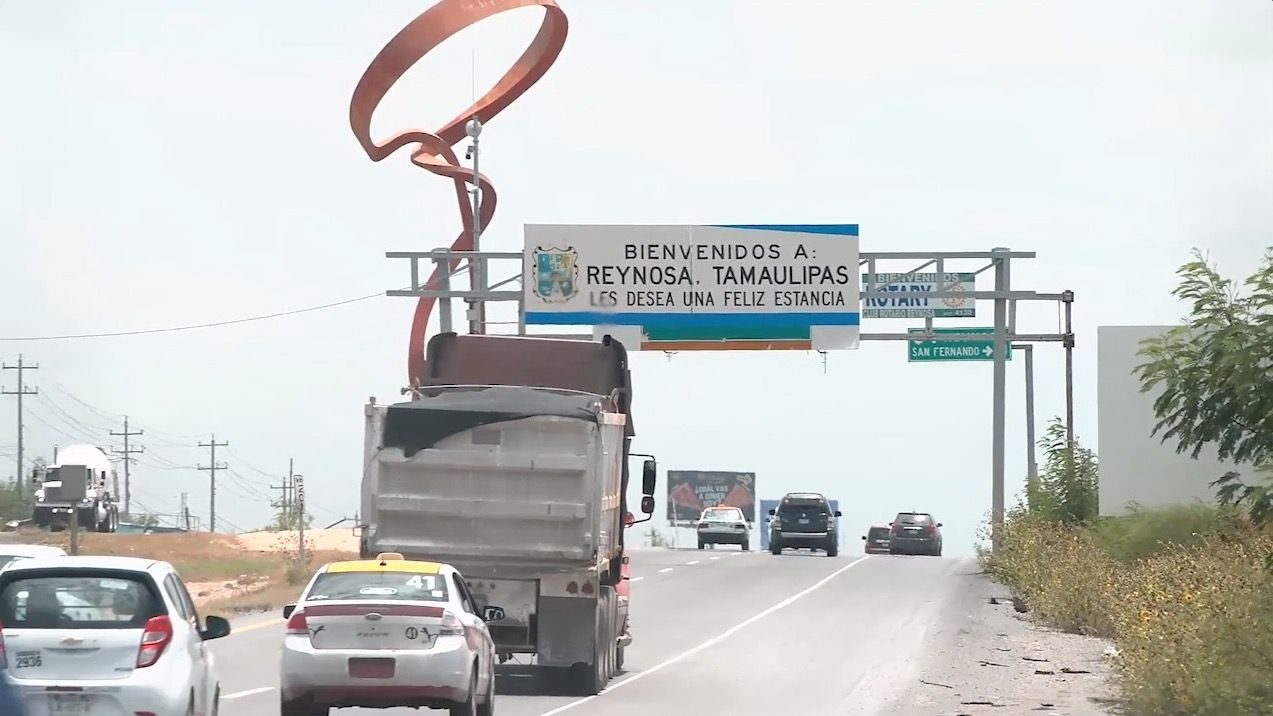 Así se encuentra la carretera a Reynosa rumbo al puente
