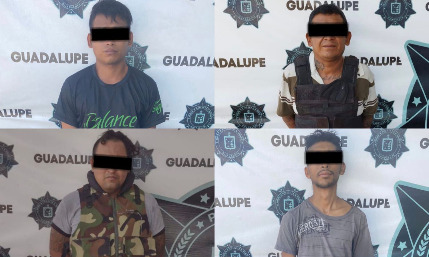 Detienen a cuatro hombres por robo en Guadalupe