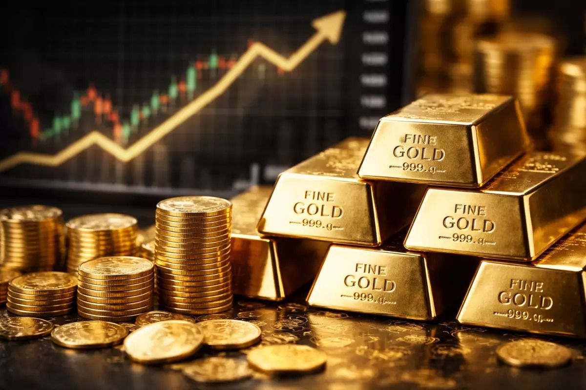 Alcanza el oro nuevo máximo histórico de $4,820 dólares la onza