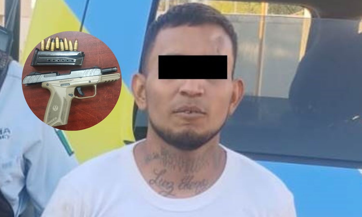 Detienen a hombre con arma de fuego y droga en Monterrey