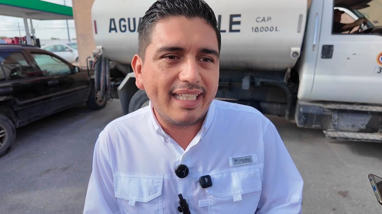 Distribución de agua por pipas continúa en Reynosa