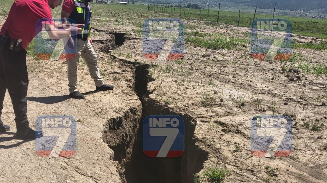 Detectan grieta de 200 metros en ejido Tierras Prietas de Arteaga