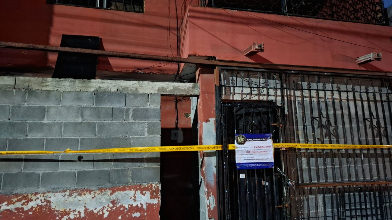 Aseguran casa tras cateo por presunto narcomenudeo en Apodaca
