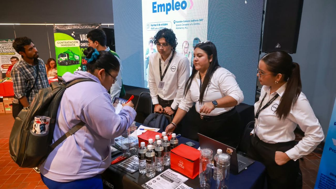 Monterrey ofrece más de 2 mil 100 vacantes en brigada de empleo