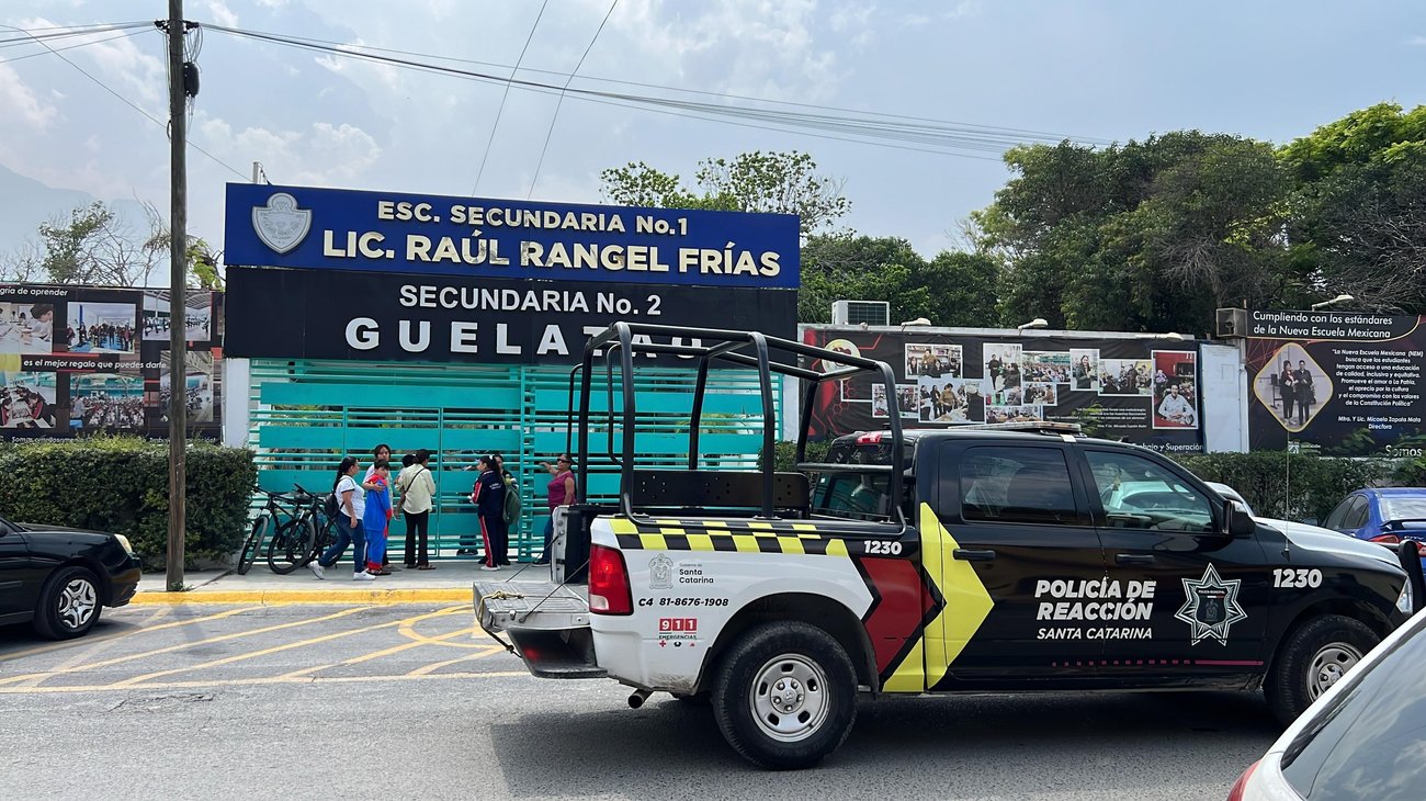 Activan operativo en secundaria por amenaza de presunto tiroteo