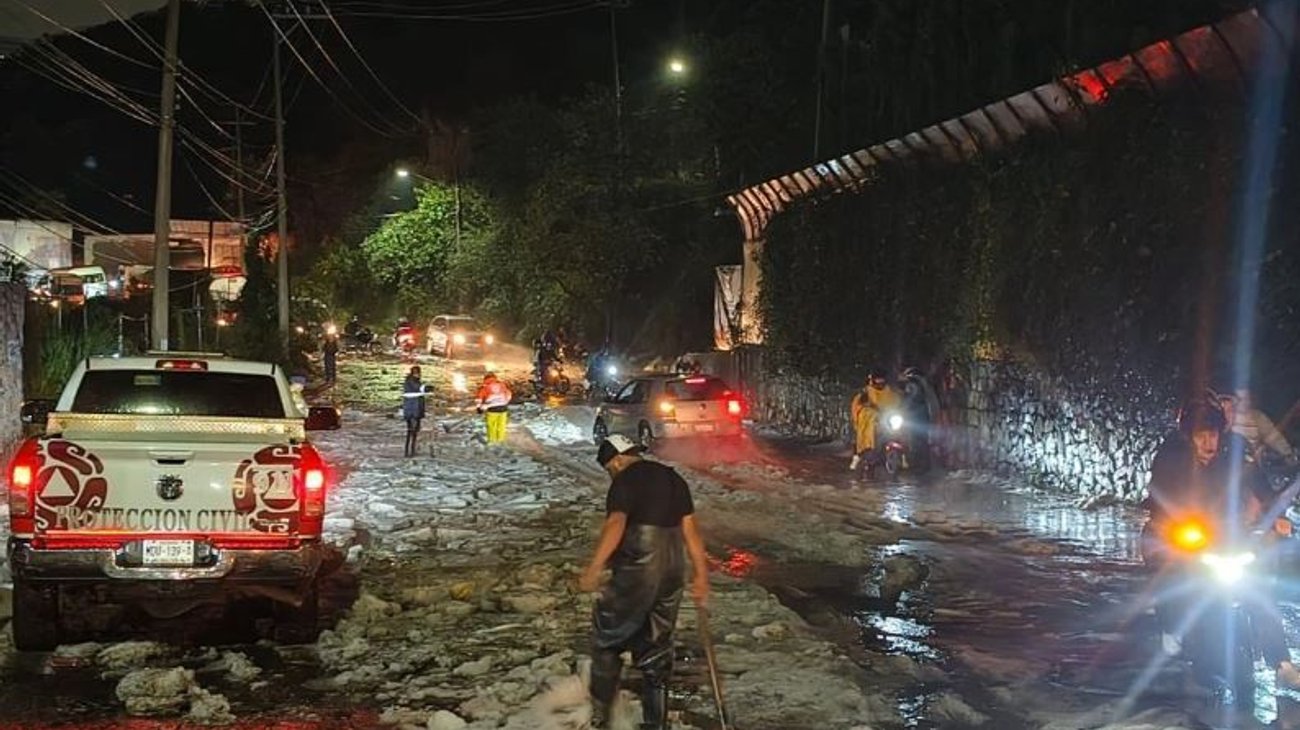 Al menos una víctima mortal por tormenta en Huixquilucan, Edomex