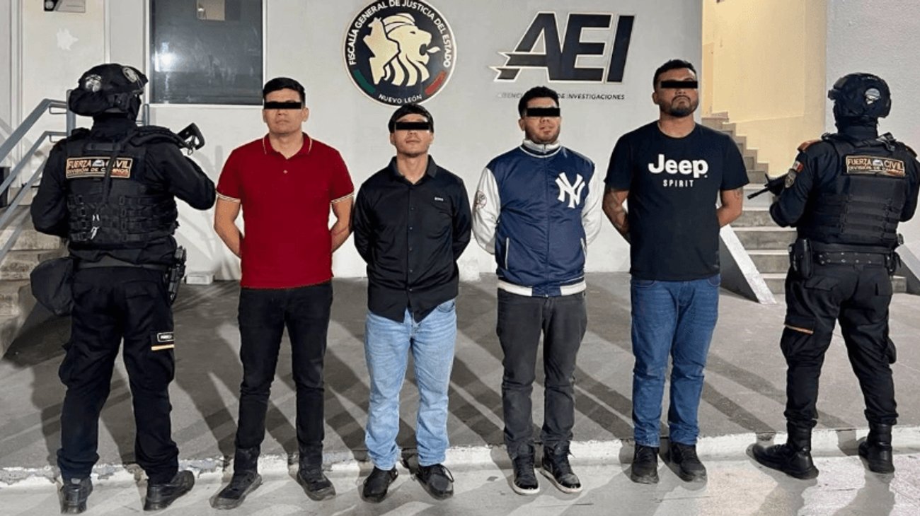 Investigan a cuatro detenidos en García por robos carreteros