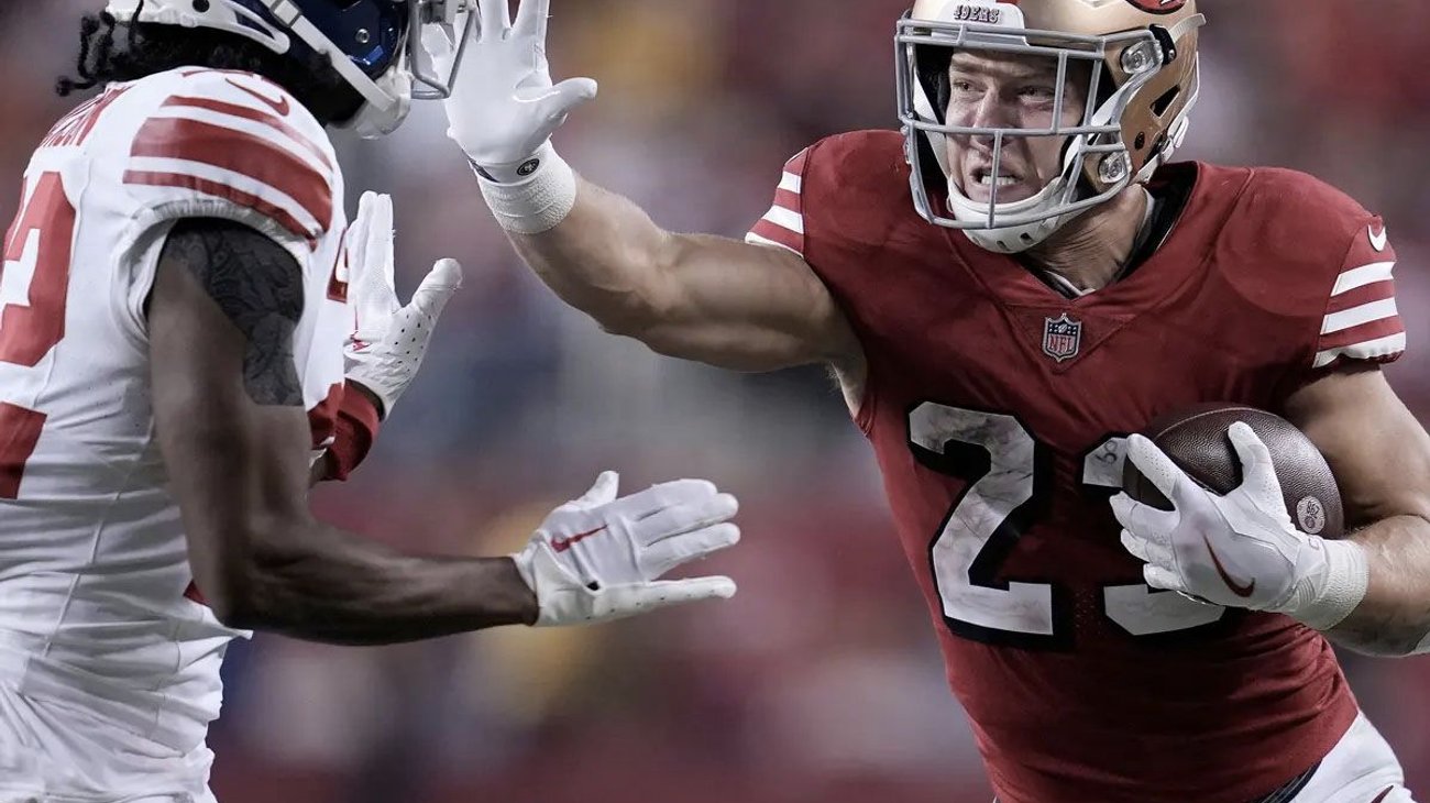 Los 49ers funden 30-12 a los Giants y se mantienen invictos