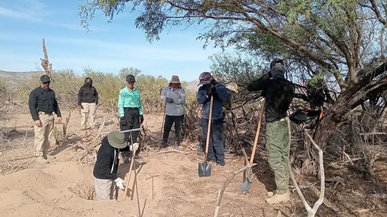 Hallan cuatro fosas clandestinas en arroyo El Cajoncito