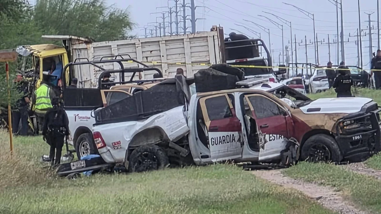 Choque de patrulla en Tamaulipas termina con oficiales fallecidos