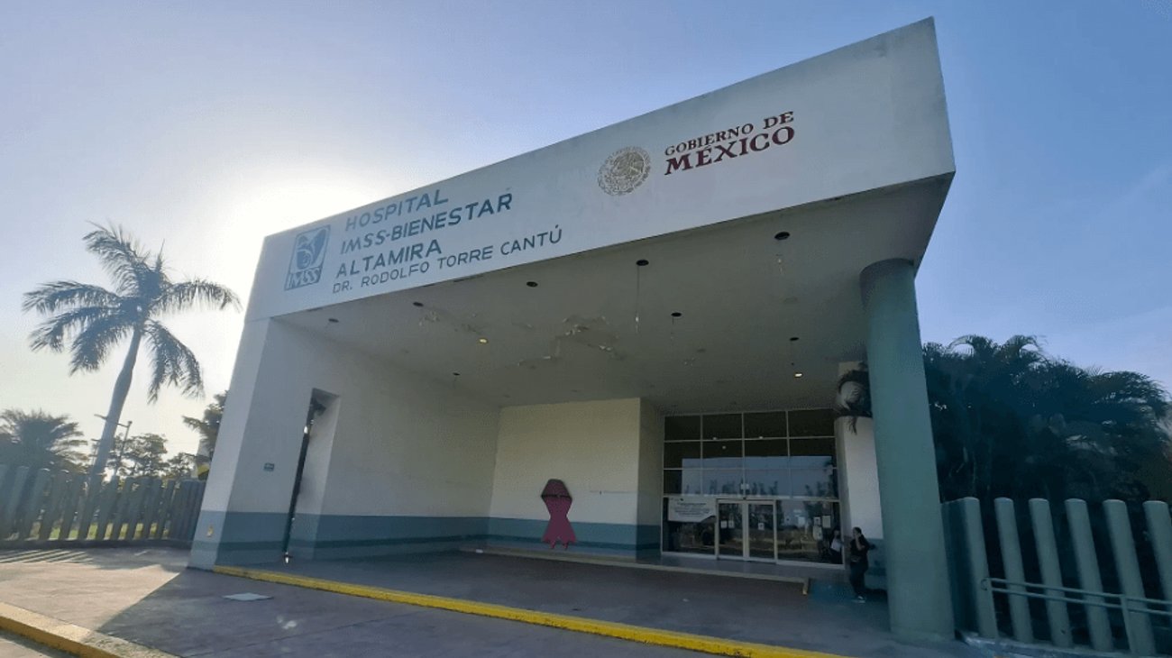 Trabajadores de IMSS-Bienestar protestan en Altamira