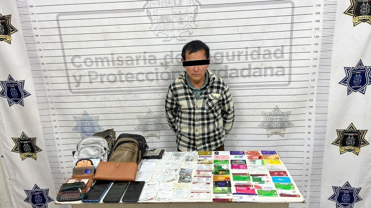 Cae presunto ladrón de carteras; lo investigan en varios estados