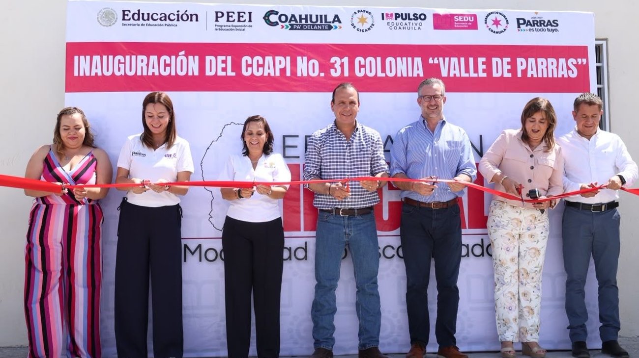 Inauguran espacio dedicado al desarrollo de niños en Parras
