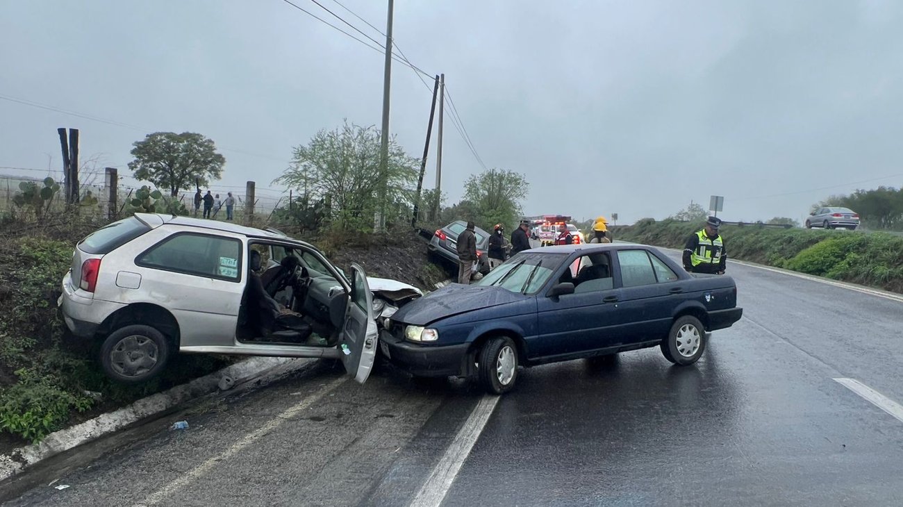 Carambola en Carretera Nacional deja cuatro lesionados