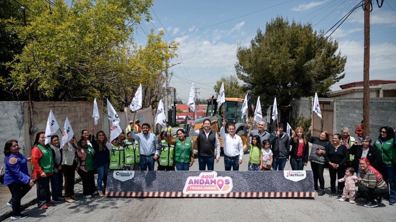 Inician obra vial en Saltillo con inversión de $2.2 mdp