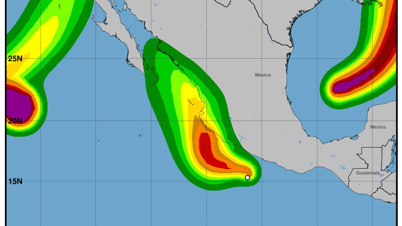 Simón se forma en el Pacífico mientras avanza a Oaxaca