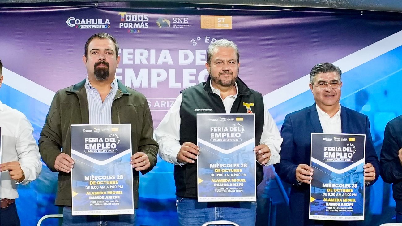 Ofrecerán 2,000 vacantes de empleo en Ramos Arizpe