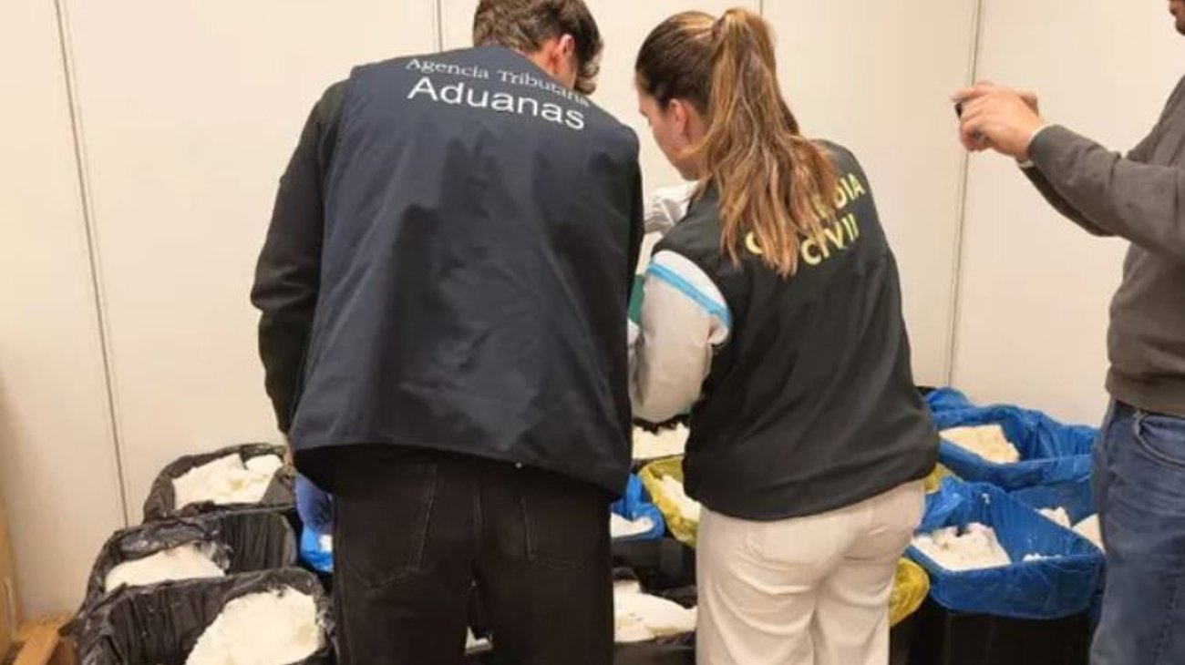 Aseguran 625 kilos de metanfetamina en Madrid provenían de México