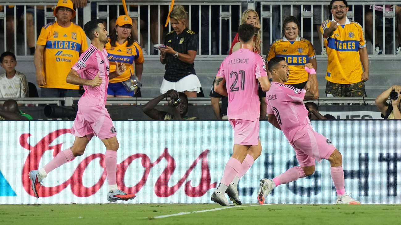 Tigres cae 2-1 ante Inter Miami y es eliminado de la Leagues Cup
