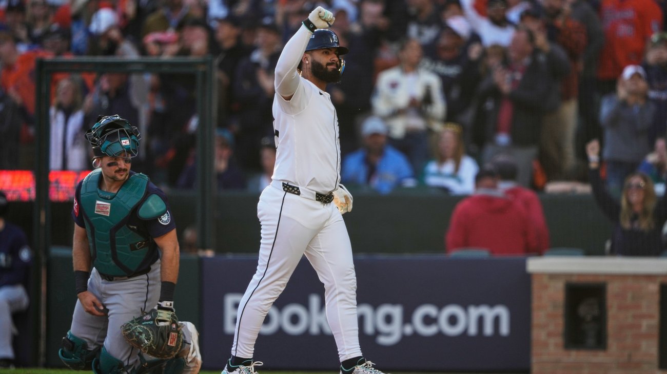 Detroit fuerza quinto juego al vencer 9-3 a Mariners