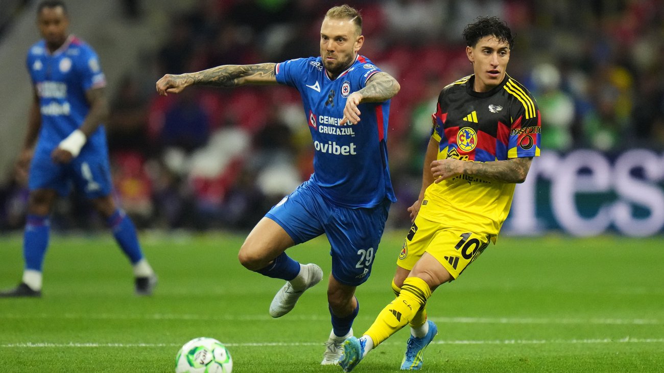 América y Cruz Azul empatan 1-1 en regreso del Estadio Azteca