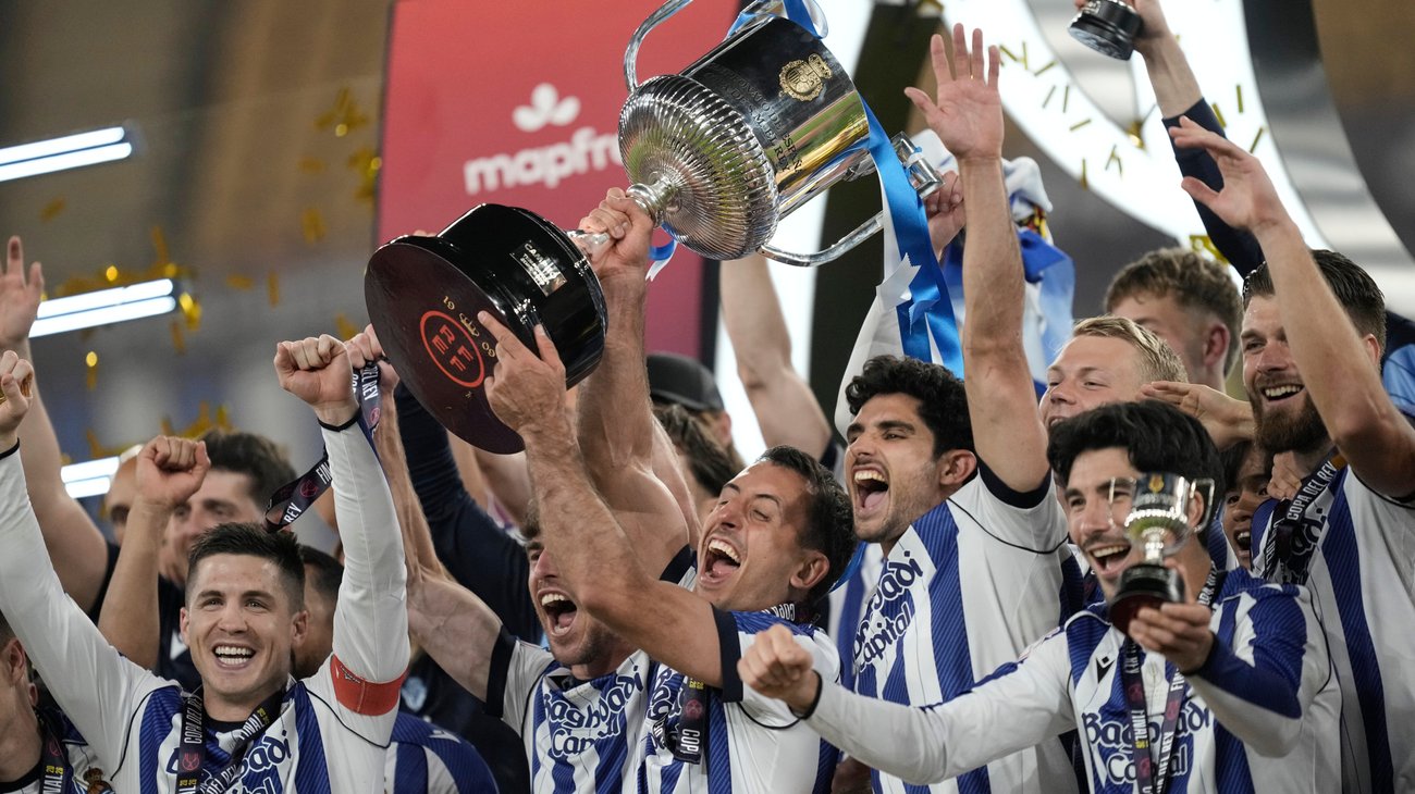 Real Sociedad consigue la Copa del Rey en dramática final