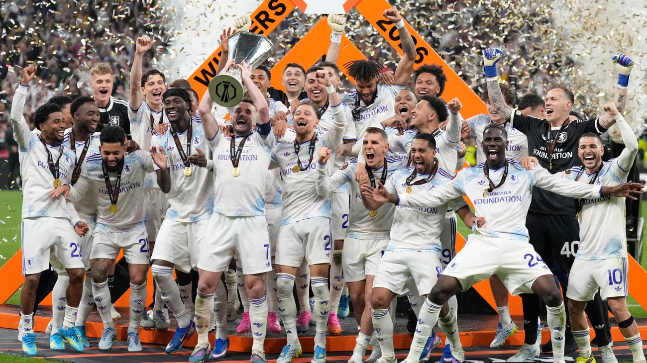 Aston Villa conquista la Europa League por goleada ante Freiburg