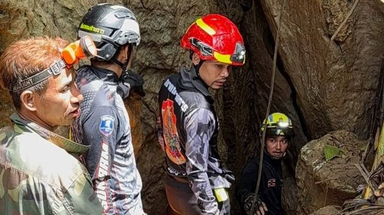 Buscan a 7 atrapados en cueva de Laos por inundaciones 