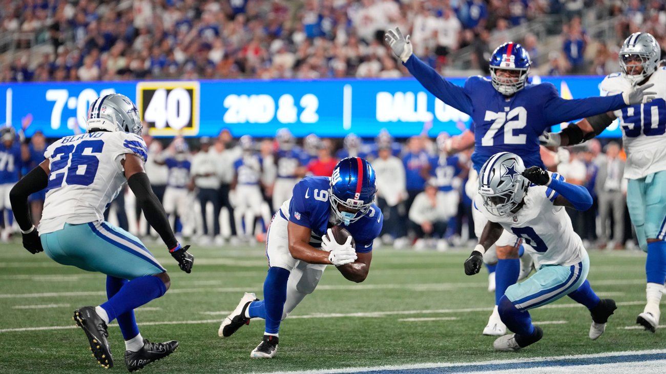 Vencen Giants a Cowboys en el debut de Harbaugh
