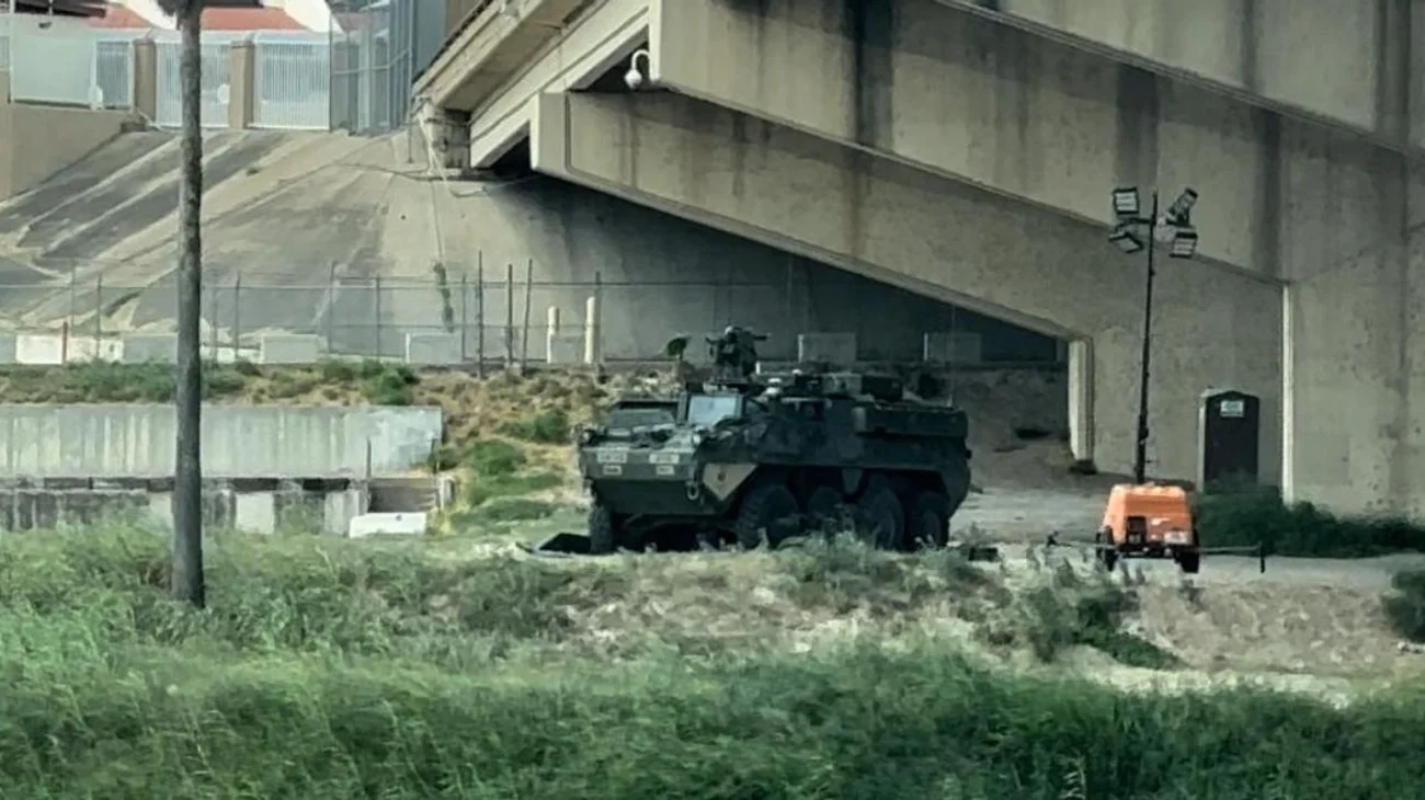Afirman que tanqueta militar en la frontera son una provocación