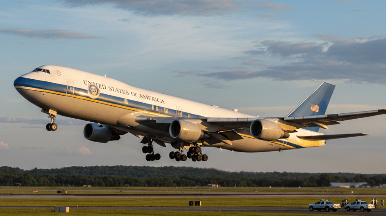 Air Force One sufre problema eléctrico y regresa a Estados Unidos