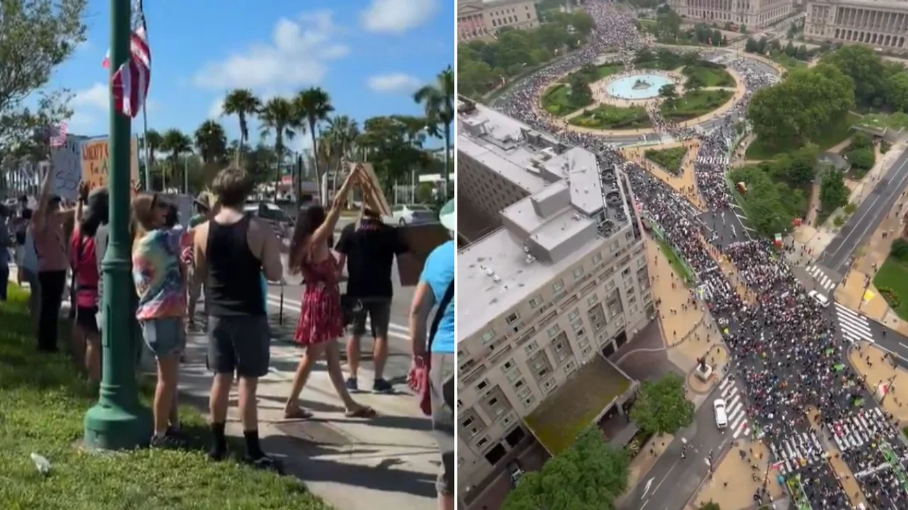 Alistan protesta 'No Kings' en Florida contra Trump