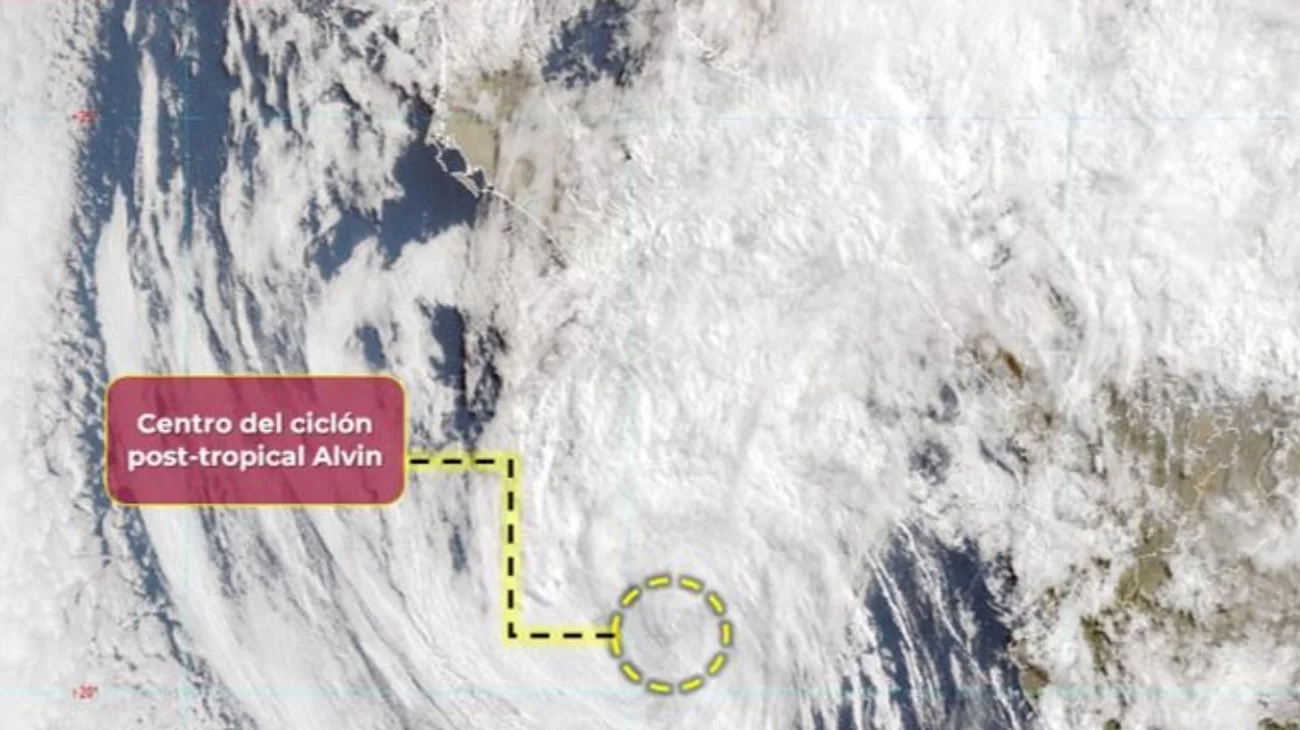 Alvin comenzará a debilitarse; dejará lluvias en el país