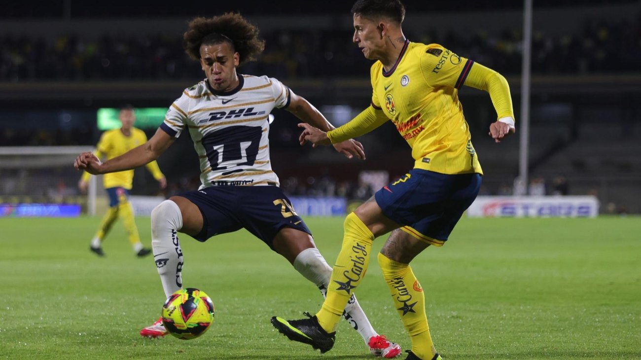 América golea a Pumas UNAM y sube al tercer lugar del Apertura