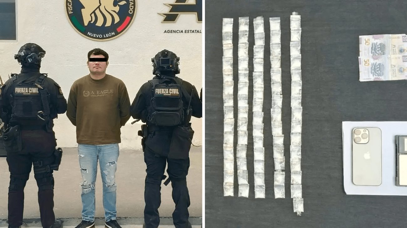 Arrestan a hombre con más de 50 dosis de cristal en Juárez