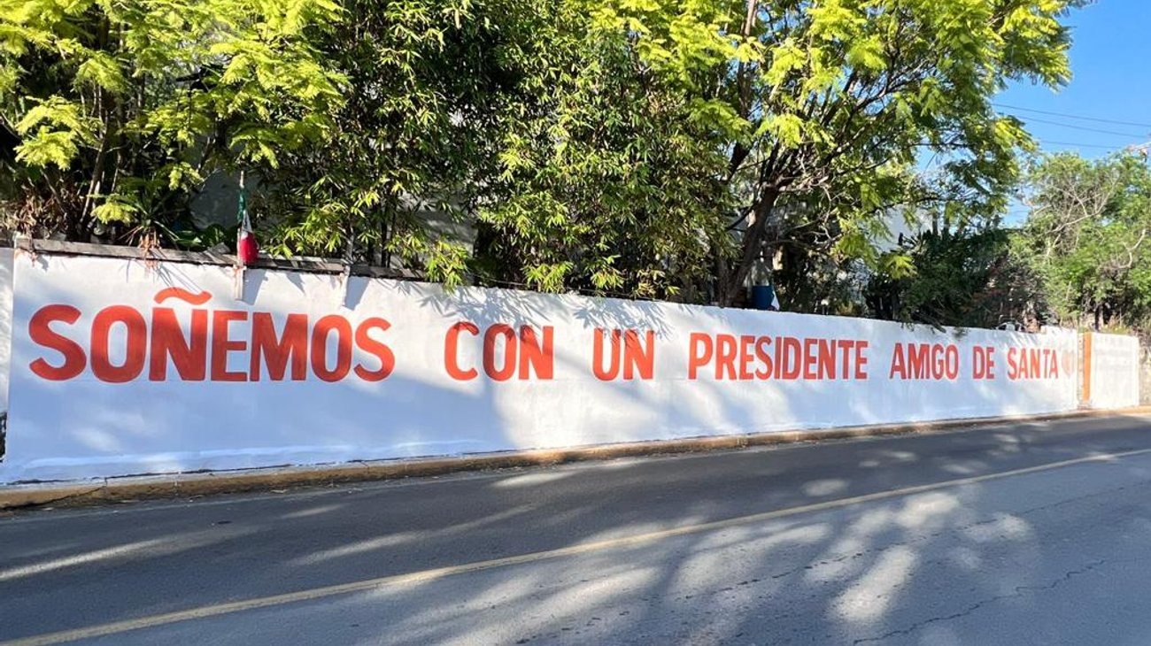 Aparecen en Santa Catarina bardas con apoyo a Samuel García 