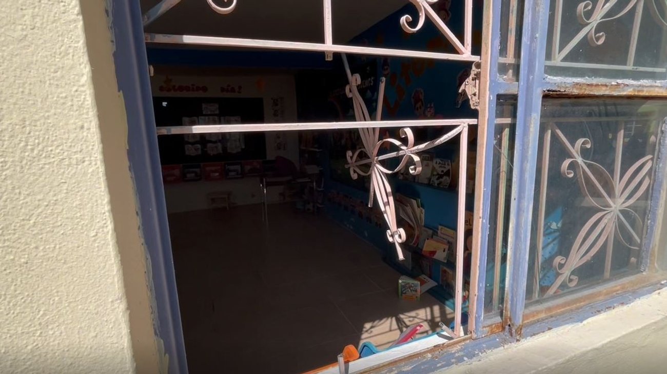 Roban dinero y televisor en jardín de niños de Matamoros