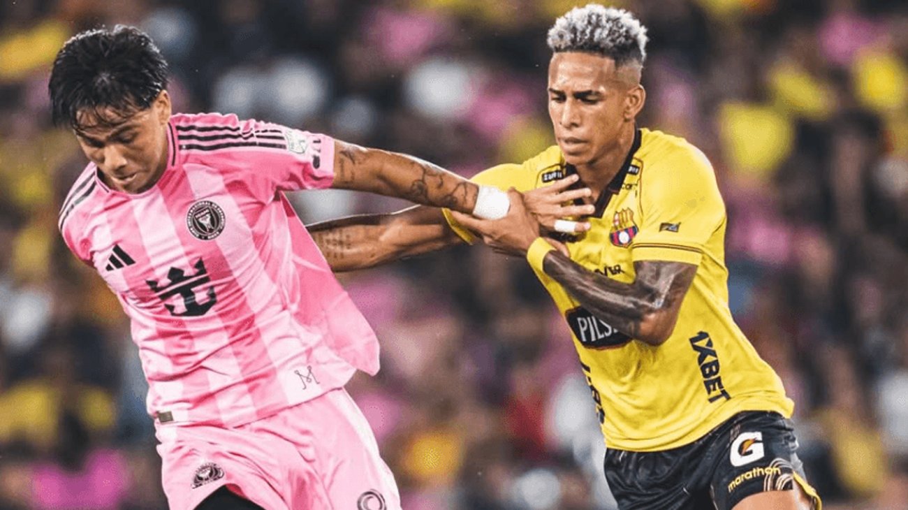 Inter Miami y Barcelona de guayaquil empatan en partido amistoso