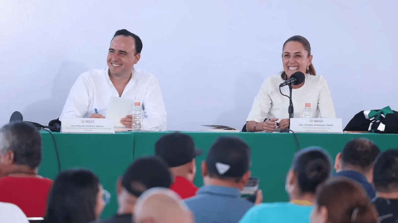 Claudia Sheinbaum y Manolo Jiménez acuerdan continuar rescate