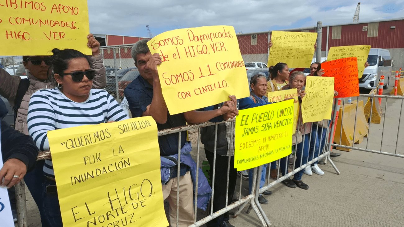 Comunidades reclaman apoyos tras inundaciones en Veracruz