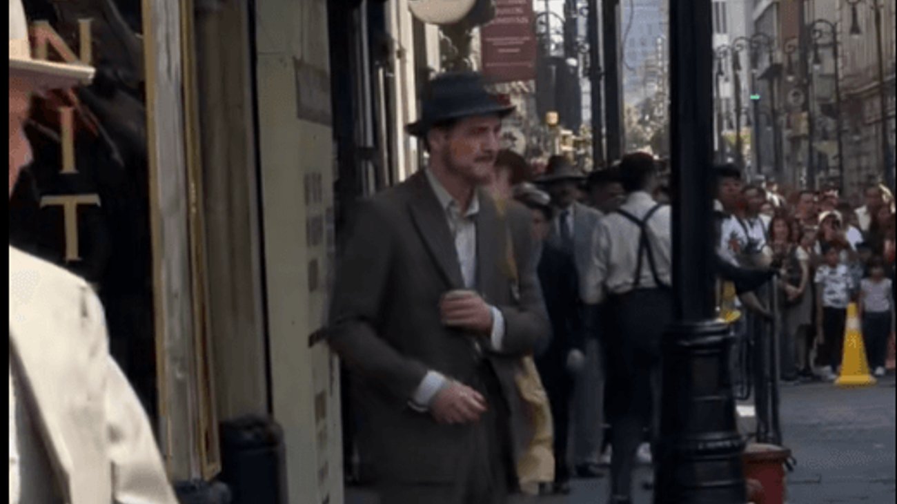 Pedro Pascal graba película en el centro de la CDMX
