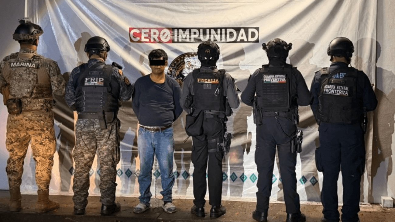 Capturan a presunto criminal buscado por Interpol en Chiapas