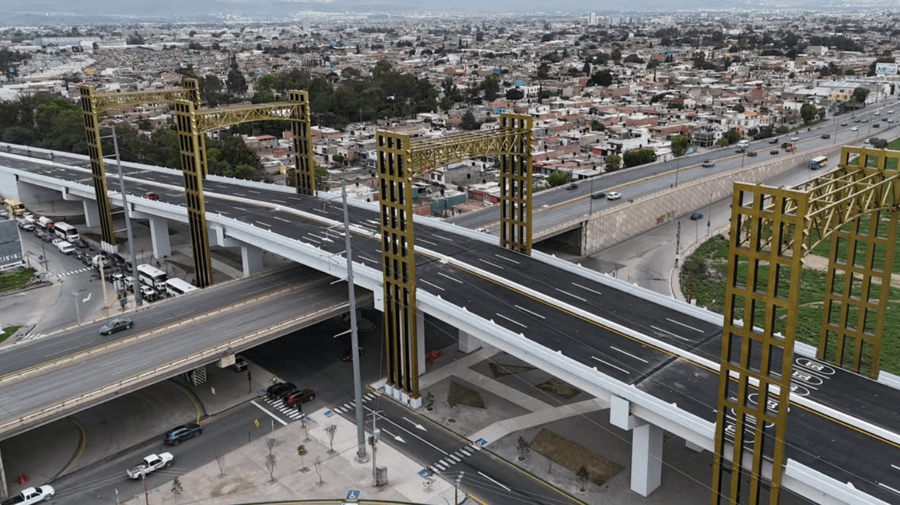 Inauguran mega puente en San Luis Potosí y Valle de los Fantasmas