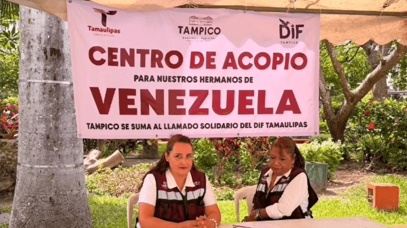 Instalan centro de acopio en Tampico para apoyar a Venezuela