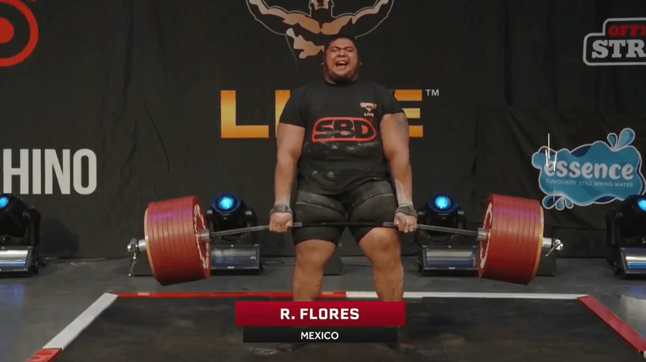 Raúl Flores establece nuevo récord mundial de peso muerto